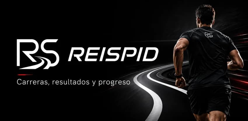 Corredor con la camiseta de Reispid en una pista